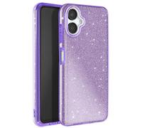Coque à Paillettes pour Samsung Galaxy A06 Antichoc Scintillant Violet