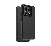 Coque à rabat avec touché peau + dragonne amovible Made For Xiaomi pour Xiaomi 14T Pro Noir