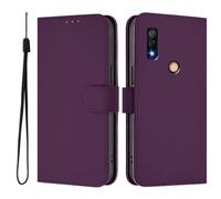 Coque à Rabat pour Fujitsu Arrows We3-Étui Portefeuille en Cuir PU, 18 Couleurs Unies, avec Fentes pour Cartes, Support et Lanière, Antichoc et Élégant.A18