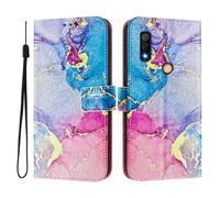Coque à Rabat pour Fujitsu Arrows We3-Étui Portefeuille en Cuir PU avec Fentes pour Cartes, Support et Lanière - Protection Antichoc avec Motifs Colorés (Panda, Papillons & Plus).A14