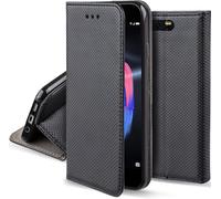 Coque A Rabat Pour Huawei Honor 9,Noir - Housse Étui Fin Smart Magnétique Avec Porte-Cartes Et Support(Q1212)