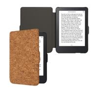 kwmobile Étui Compatible avec Kobo Clara 2E - Étui à Rabat Magnétique pour Tablette en Liège Marron Clair