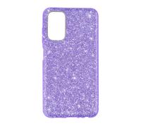 Coque A13 5G et A04s Paillette Feuille Amovible Silicone Semi-rigide violet