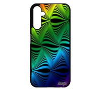 Coque A25 5g Silicone Illusion D'optique Mobile Gay Pride Losange Mirage Vert Vague Effet Multicolore Portable Dessin Samsung Galaxy