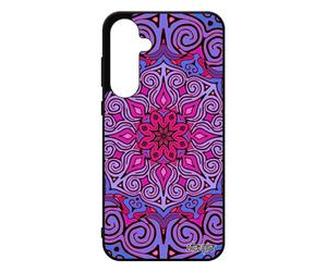 Coque A55 5G Silicone Mandala Nepal Cadeau Saint Valentin Case Diagramme Rosace imprimé Violet tibetain Housse Hindou pour Samsung Galaxy