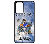 Coque A72 Silicone j'peux Pas Je Geek Texte personnalisé Console Bleu Comique Aluminium Je Gamer Play Dessin jpeux de pour Samsung Galaxy