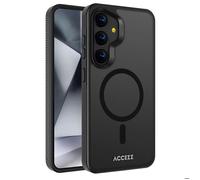 Accezz Accezz Coque Givrée Robuste avec MagSafe pour Samsung Galaxy S24 Plus Noir Noir