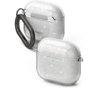 Coque Air pour AirPods 4 Ultra Fine Mince Souple Légère TPU Étui Housse de Protection AirPods 4 Accessoires - Glitter Clear
