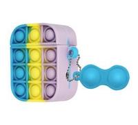 Coque Airpods Bubble Pop Silicone Conception 2 Parties Multicolore