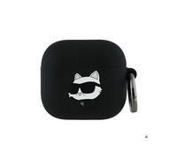 Coque pour Apple AirPods 4 - Karl Lagerfeld Silicone Choupette Head 3D (KLA4RUNCHK) - Noir