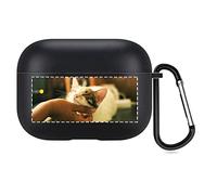 Coque AirPods Photo Personnalisée pour Apple AirPods Pro 2nd, Personnalisable Votre Propre Étui AirPods avec Image et Texte (Noir)