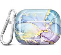 Coque AirPods Pro 2, Coque Housse Étui Protecteur pour AirPods Pro 2019, Protection Coque pour AirPods Pro 2 Génération 2022 Cover avec Porte-clés, Purple Blue