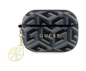 Coque AirPods Pro 2 - GUESS - GCube Charm - Noir - Protection - Écologique