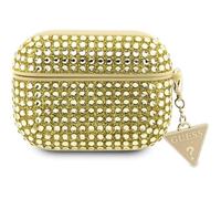 Coque AirPods Pro 2 - GUESS - Rhinestone Triangle - Or - Protection - Design Luxueux