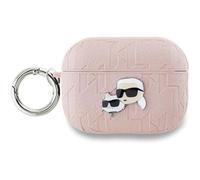 Coque AirPods Pro 2 - Karl Lagerfeld - Karl & Choupette - Eco-cuir - Rose - Semi-rigide