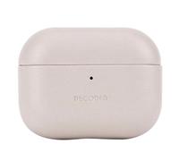 Coque AirPods Pro 3 - DECODED - AirCase Pro 3 - Cuir pleine fleur - Beige - Protection élégante
