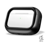 Coque AirPods Pro / Pro 2 en Aluminium Aérospatiale Protection Antichoc 3m Arc Pulse Noir