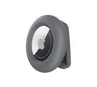 Coque AirTag avec Clip, Support sécurisé, Coque de Protection Porte-clés, Porte-clés pour Air Tag avec Accessoire résistant aux Rayures - Gris foncé