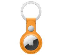 Coque Airtag Leather Key Ring AirTag California Poppy Apple Orange
