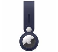 Coque Airtag Étui à sangle en silicone loop pour AirTag Deep Navy Apple Bleu