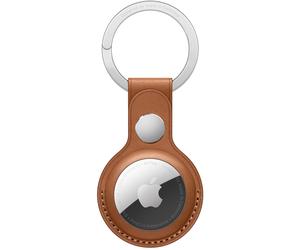 Coque Airtag Leather Key Ring AirTag Saddle Brown Apple Marron