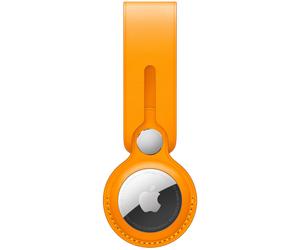 Coque Airtag Leather Loop pour AirTag California Poppy Apple Orange
