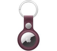 Coque Airtag Porte-clés en tissage fin AirTag Mûre Apple Rouge foncé