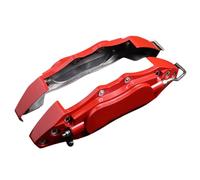 Coque - Aluminium Alloy Disc | Disc Brake Covers | Red powder coat finish silver characters | Modern Trim wrape Car Accessories For Car Modification Protection Disc Brake