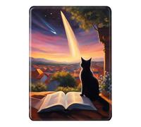 Coque Amazon Kindle 2016 8e Génération Flip Etui Cuir Silicone Automatique Veille Réveil Magnétique Case 360 Degrés Etanche Basic 2 Housse Bateau Galaxie Fleurs Motif pour Amazon Kindle 8 Écran 6 (9)