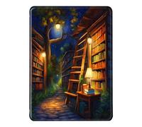 Coque Amazon Kindle 2016 8e Génération Flip Etui Cuir Silicone Automatique Veille Réveil Magnétique Case 360 Degrés Etanche Basic 2 Housse Bateau Galaxie Fleurs Motif pour Amazon Kindle 8 Écran 6 (5)