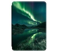 Coque Amazon Kindle 2019 10e Génération Flip Etui Cuir Silicone Automatique Veille Réveil Magnétique Case 360 Degrés Etanche Housse Aurores Boréales Chat pour Amazon Kindle 2019 10ème Écran 6 (9)