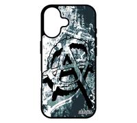 Coque Anarchie Pour Iphone 17 Silicone Hardrock Gothique Tague Etui Revolution Smartphone Dessin Rock Gris Souple De Made In France