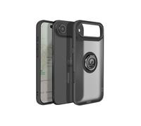 Coque Anneau - AVIZAR - iPhone Air - Noir/transparent - Bague rotative 360 - Fixation magnétique