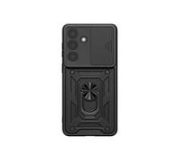 Mayaxess Coque Anneau pour Galaxy S26 avec Cache Caméra Coulissant Antichoc Noir