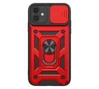 Coque Anneau pour iPhone 11, Cache Caméra Coulissant et Bague Magnétique /