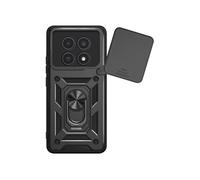 Mayaxess Coque Anneau pour Redmi Note 15 4G avec Cache Caméra Coulissant Noir