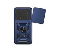 Coque Anneau pour Redmi Note 15 Pro Plus 5G avec Cache Caméra Coulissant Mayaxess Bleu nuit
