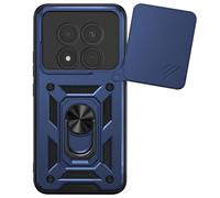 Coque Anneau pour Redmi Note 15 Pro Plus 5G avec Cache Caméra Coulissant Mayaxess Bleu nuit
