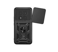 Coque Anneau pour Redmi Note 15 Pro Plus 5G avec Cache Caméra Coulissant, Noir