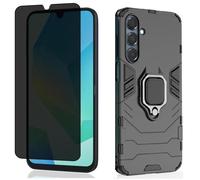 Coque Anneau pour Samsung Galaxy A17 5G / A17 4G / A16 5G / A16 4G + Verre trempé Anti Espion Etui Aimant Anneau Verre Trempé Privé