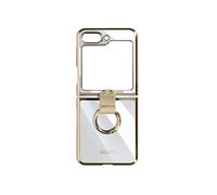 Coque anneau pour Samsung Galaxy Z Flip 5 Polycarbonate série Ring Case Doré