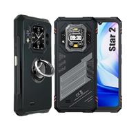 Coque Anti Casse Protection Compatible with Cubot Kingkong Star 2 et 1*Anneau Coque de Protection Compatible with Cubot Kingkong Star 2 étui Housse Etui Protection Antichoc,Black