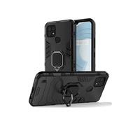 NOVAGO Compatible avec Realme C21 (6.5'')- Coque Semi Rigide Résistante Anti Choc avec Anneau Bague Amovible Anti Chute/béquille