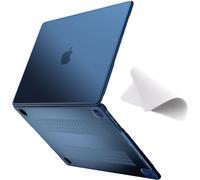 Coque Anti-Fissuration Compatible avec MacBook Air 15 Pouces M4 A3241 M3 A3114 M2 A2941, Version 2025 2024 2023, Bord en TPU Noir et Etui en PC Rigide, Minuit Mat