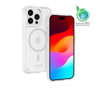 Coque antibactérienne antichoc magnétique invisible Fabriqué Avec du 75% Plastique Recyclé pour Apple iPhone 15 Pro Max, Transparente
