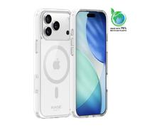 Coque antibactérienne antichoc magnétique invisible Fabriqué Avec du 75% Plastique Recyclé pour Apple iPhone 17 Pro Max, Transparente