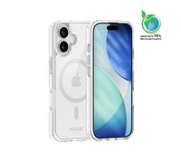 Coque Antibactérienne Antichoc Magnétique Invisible Fabriqué Avec du 75% Plastique Recyclé pour Apple iPhone 17, Transparente