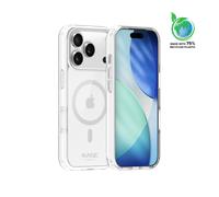 Coque antibactérienne antichoc magnétique invisible Fabriqué Avec du 75% Plastique Recyclé pour Apple iPhone 17 Pro, Transparente