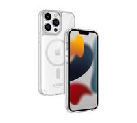 Coque antibactérienne antichoc magnétique invisible pour Apple iPhone 13 Pro, Transparente