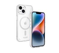 Coque antibactérienne antichoc magnétique invisible pour Apple iPhone 14, Transparente